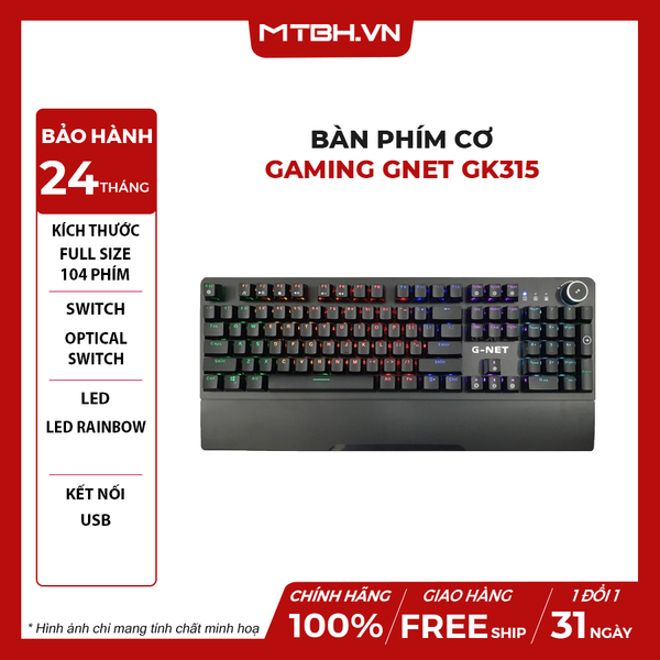 Bàn Phím Cơ Gaming GNET GK515