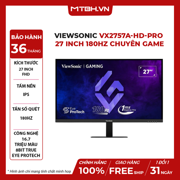 MÀN HÌNH LCD VIEWSONIC VX2757A-HD-PRO 27
