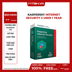 PHẦN MỀM KASPERSKY INTERNET SECURITY 3 USER 1 YEAR