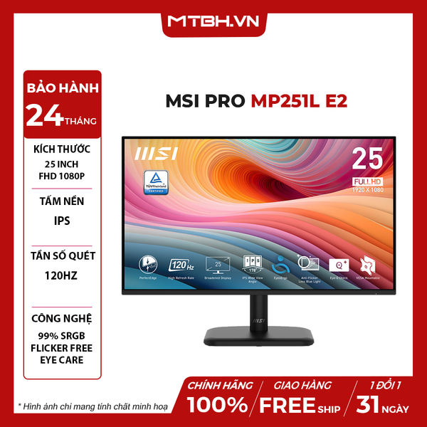 MÀN HÌNH MSI PRO MP251L E2 24.5