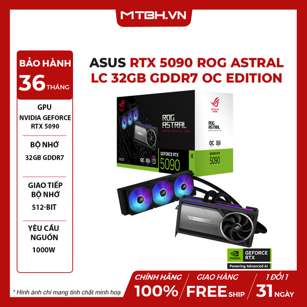 VGA ASUS RTX 5090 ROG Astral LC 32GB GDDR7 OC Edition