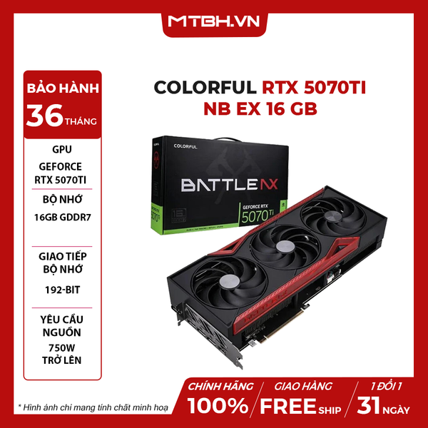 VGA Colorful RTX 5070 Ti NB EX 16 GB