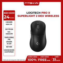 Chuột Logitech Pro X Superlight 2 DEX Wireless Gaming Black