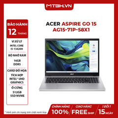 LAPTOP ACER ASPIRE GO 15 AG15-71P-58X1 CORE i5-13420H | 16GB RAM | 512GB SSD | Intel UHD Graphics | 15.6' FHD | Win 11