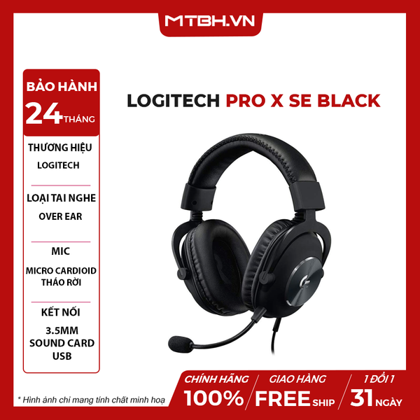 Tai Nghe Logitech Pro X SE BLACK