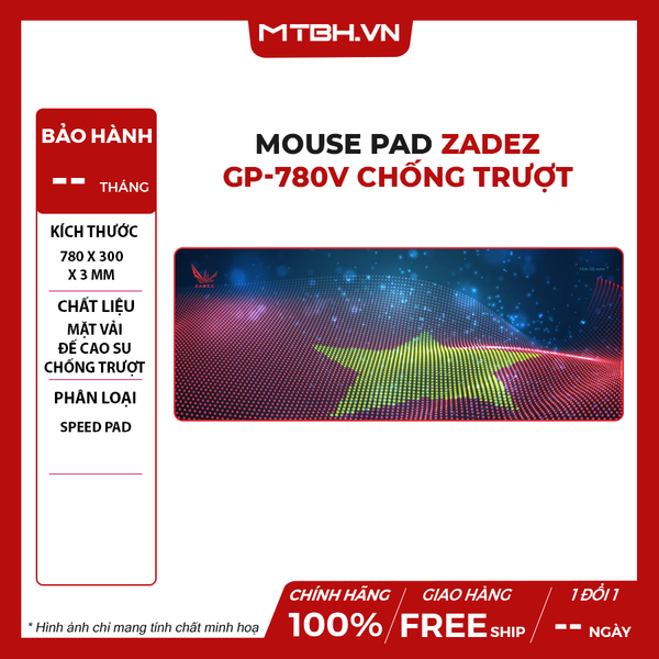 Mouse Pad Zadez GP-780V Chống Trượt