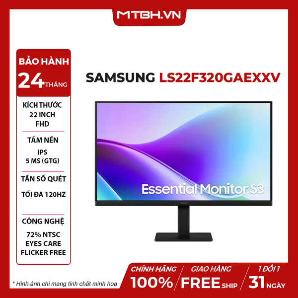MÀN HÌNH SAMSUNG LS22F320GAEXXV 22