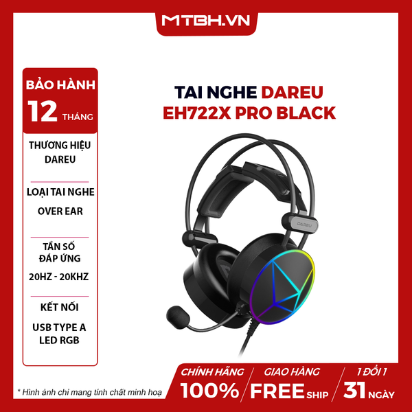 TAI NGHE DAREU EH722X PRO BLACK
