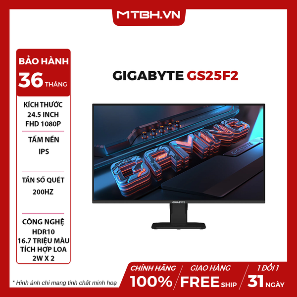 MÀN HÌNH GIGABYTE GS25F2 24.5