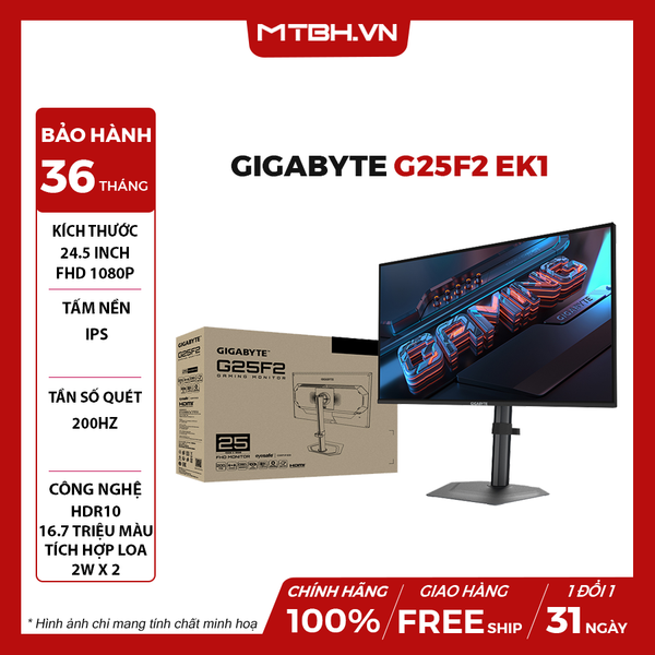 MÀN HÌNH GIGABYTE G25F2 EK1 24.5