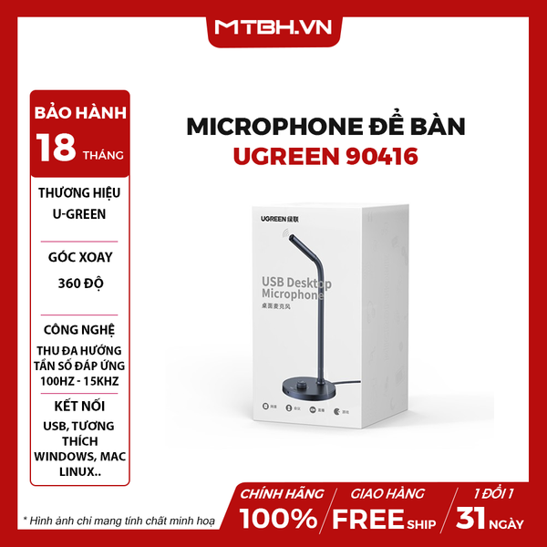 Microphone để bàn Ugreen 90416