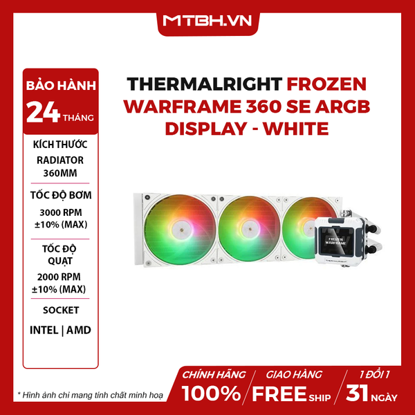 Tản Nhiệt Nước Thermalright Frozen WarFrame 360 SE ARGB Display - White