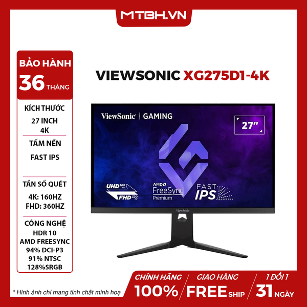 MÀN HÌNH VIEWSONIC XG275D1-4K 27