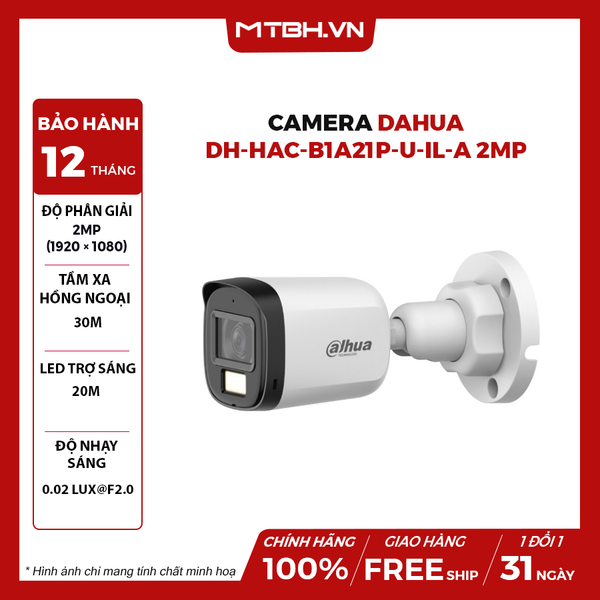 Camera DAHUA DH-HAC-B1A21P-U-IL-A 2MP