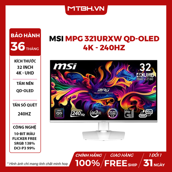 MÀN HÌNH MSI MPG 321URXW QD-OLED 32