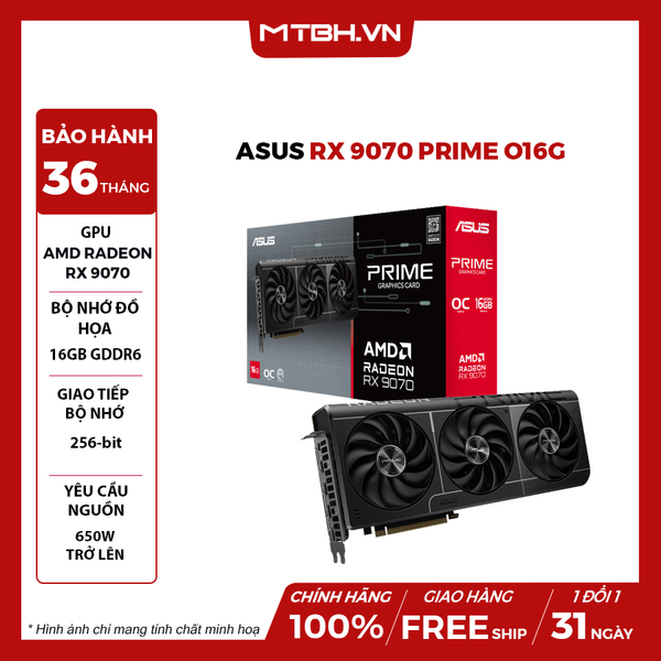 VGA Asus RX 9070 PRIME O16G
