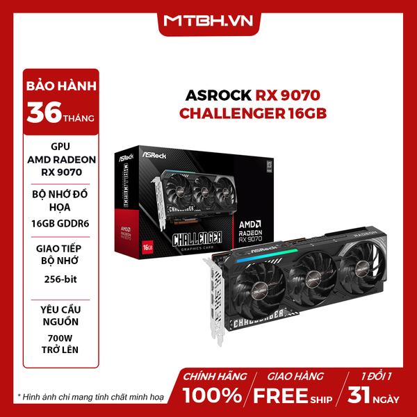 VGA ASRock RX 9070 Challenger 16GB