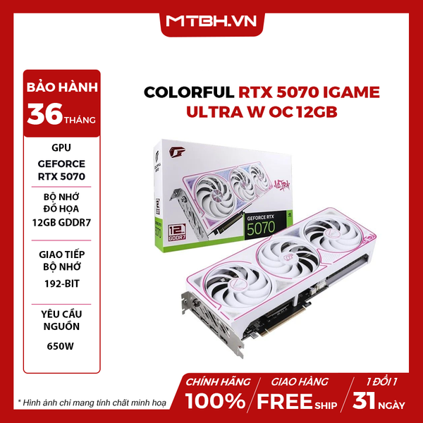 VGA Colorful RTX 5070 iGame Ultra W OC 12GB