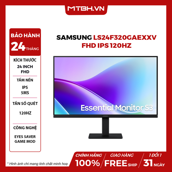 MÀN HÌNH SAMSUNG LS24F320GAEXXV 24