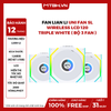 FAN Lian Li UNI Fan SL Wireless LCD 120 Triple White ( Bộ 3 fan )