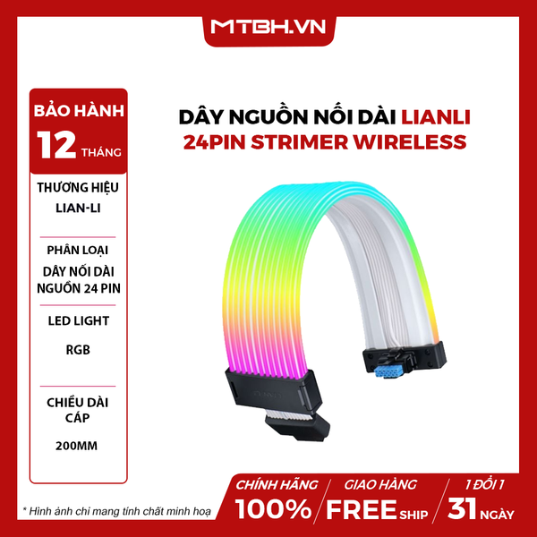 Dây Nguồn Nối Dài LianLi 24Pin Strimer Wireless