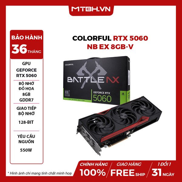 VGA Colorful RTX 5060 NB EX 8GB-V
