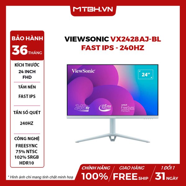 MÀN HÌNH VIEWSONIC VX2428AJ-BL 24