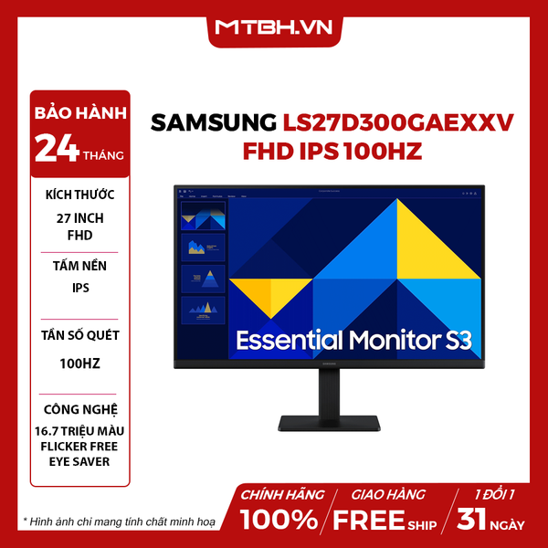 MÀN HÌNH SAMSUNG LS27D300GAEXXV 27