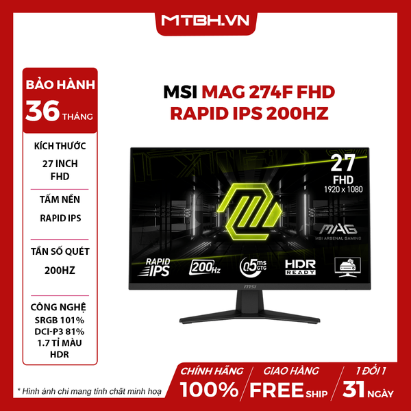 MÀN HÌNH MSI MAG 274F 27