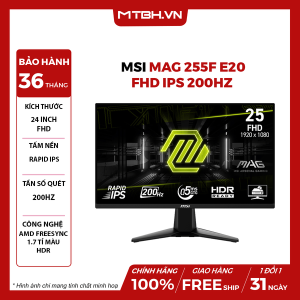 MÀN HÌNH MSI MAG 255F E20 24.5