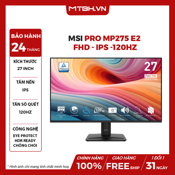 MÀN HÌNH MSI PRO MP275 E2 27