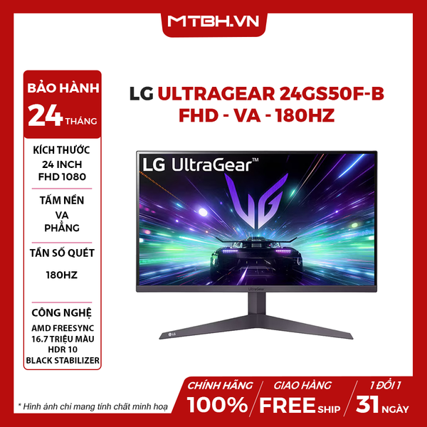 MÀN HÌNH LG ULTRAGEAR 24GS50F-B 24