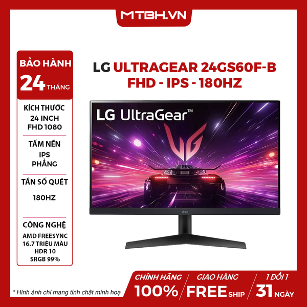 MÀN HÌNH LG ULTRAGEAR 24GS60F-B 24