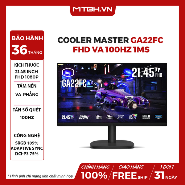 MÀN HÌNH COOLER MASTER GA22FC 22