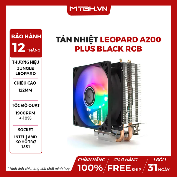 TẢN NHIỆT KHÍ LEOPARD A200 PLUS BLACK