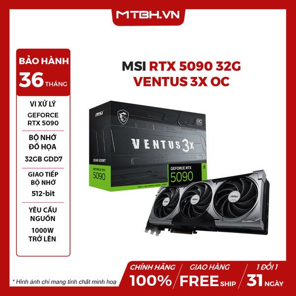 VGA MSI RTX 5090 32G VENTUS 3X OC