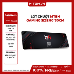 LÓT CHUỘT MTBH GAMING SIZE 80*30cm - DÀY 3mm | MAY BO VIỀN | QR CODE