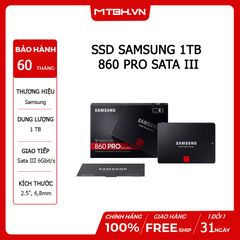 SSD SAMSUNG 1TB 860 PRO SATA III (MZ-76P1T0BW)