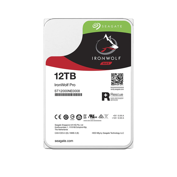 Ổ CỨNG SEAGATE IRONWOLF PRO 12TB NAS SATA 3 7200RPM 256MB CACHE ST12000NE0008