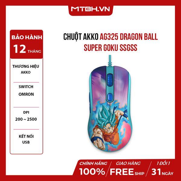 Chuột AKKO AG325 Dragon Ball Super GOKU SSGSS