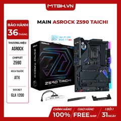 Main ASROCK Z590 TAICHI (Intel Z590, Socket 1200, ATX, 4 khe Ram DDR4)