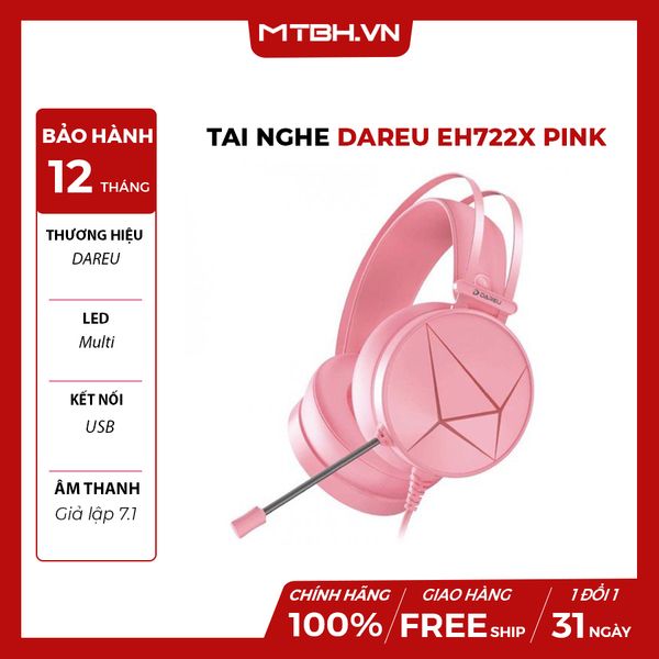 TAI NGHE DAREU EH722X PINK