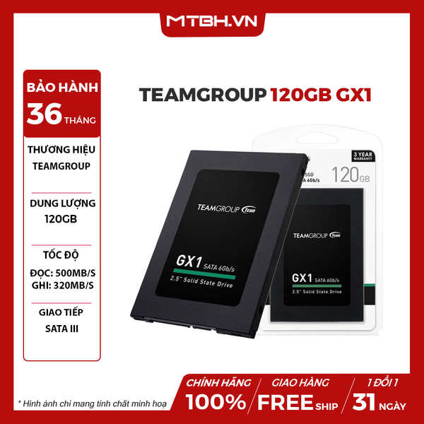 SSD TEAMGROUP 120GB GX1 SATA 3 2.5 INCH