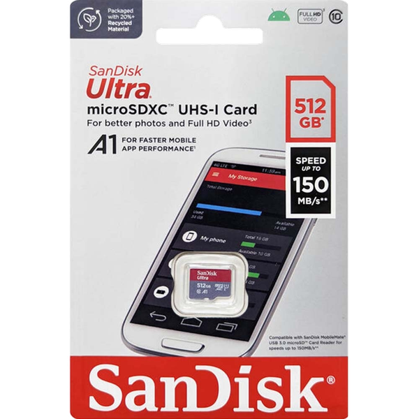 Thẻ Nhớ SanDisk Ultra 512gb micro SD Class 10