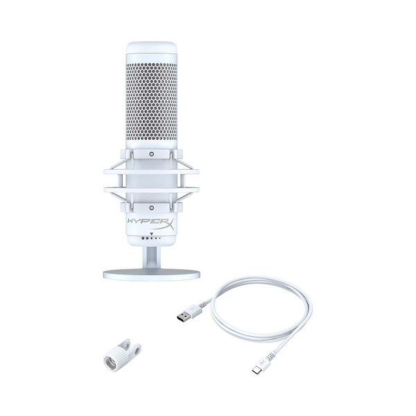 MICROPHONE HP HYPERX QUADCAST S RGB WHITE