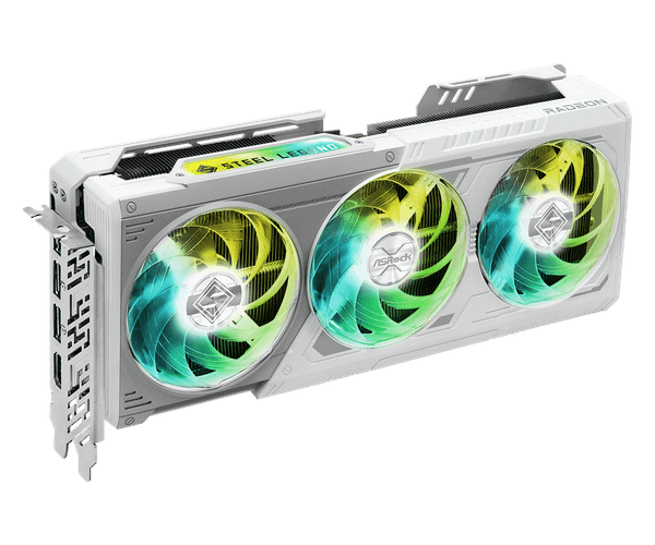 VGA ASRock RX 9070 16G Steel Legend OC White