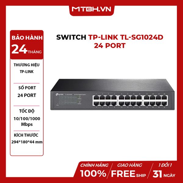 Switch TP-Link TL-SG1024D - 24 Port