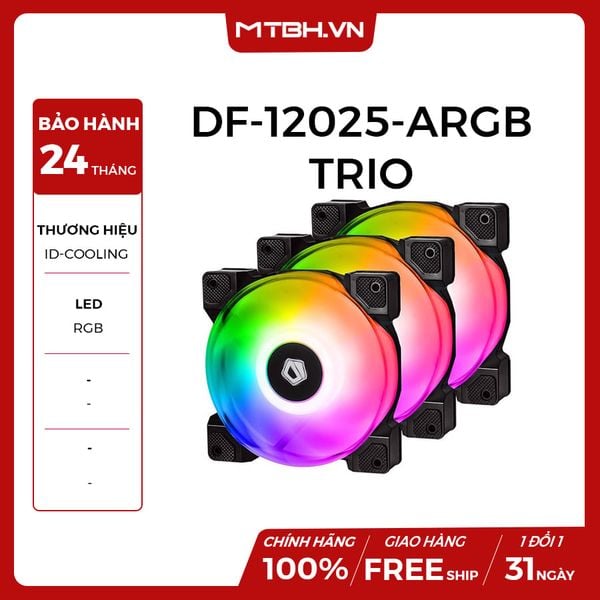 FAN CASE ID-COOLING DF-12025-ARGB TRIO (3pcs Pack)