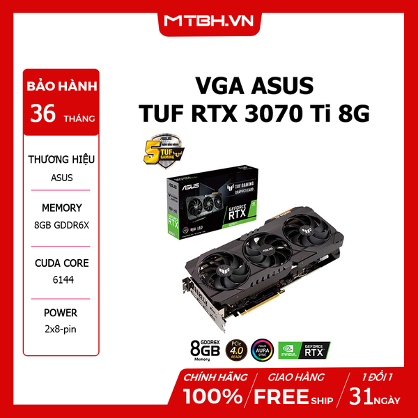 VGA Asus RTX 3070 Ti TUF 8G
