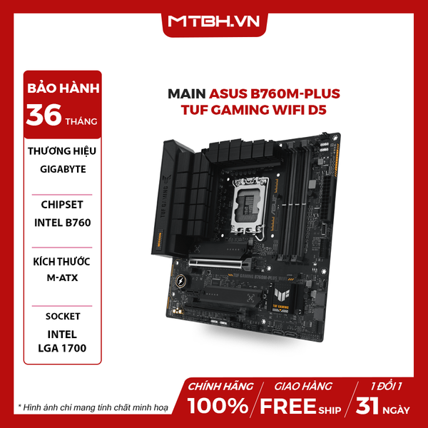 Main ASUS B760M-PLUS TUF GAMING WIFI D5